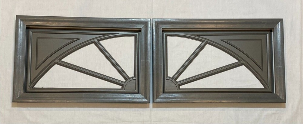 Charcoal Gray Amarr Garage Door Window Kit Short Panel Frame Insert Glass Option