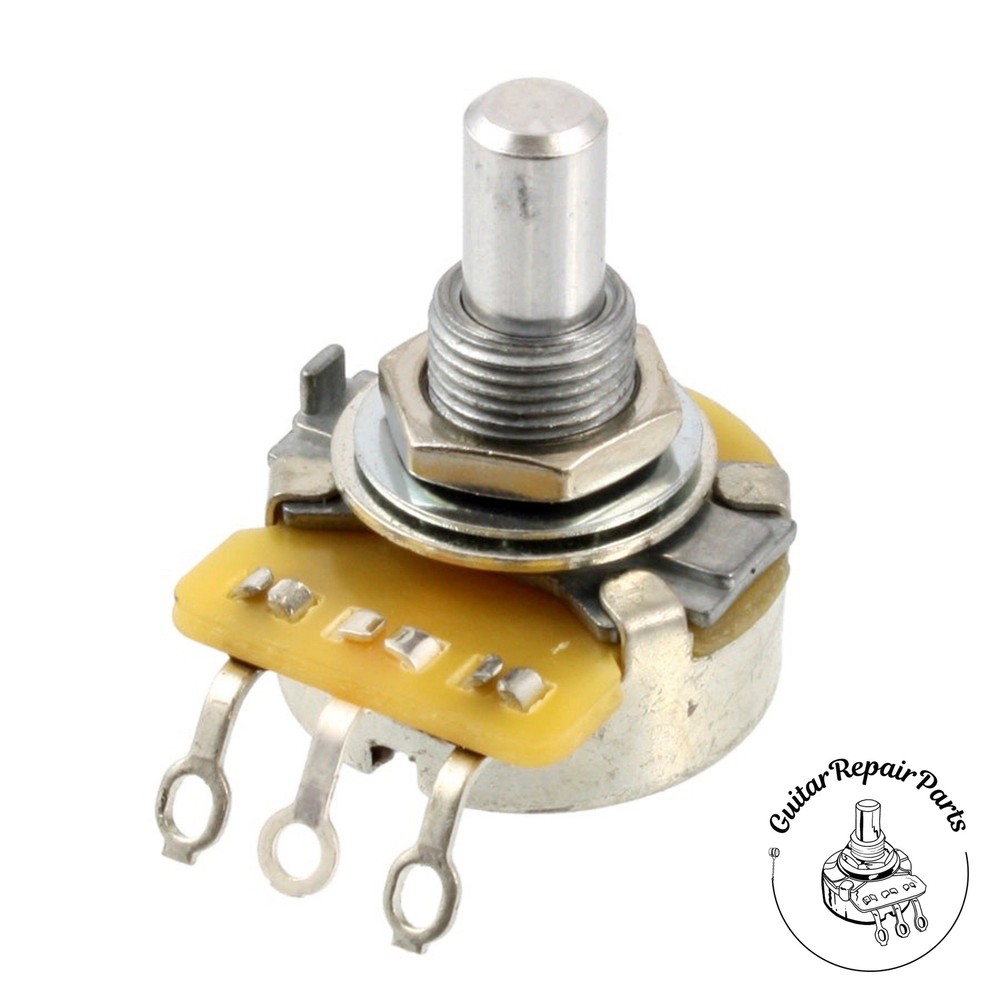 CTS 1 MEG Potentiometer, Audio taper, 3/8" Bushing, Solid-Shaft