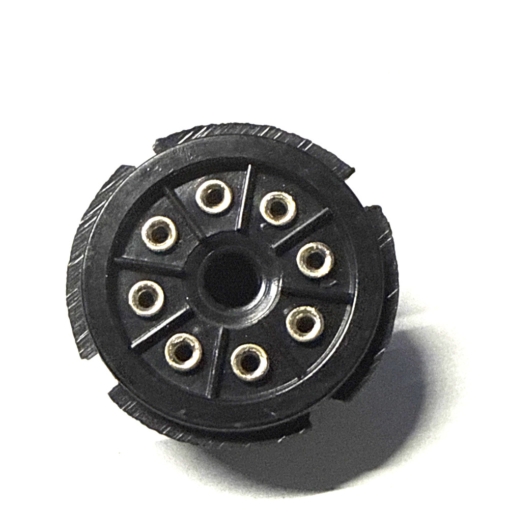 1 pcs bakelite 8 pin - octal tube base power plug
