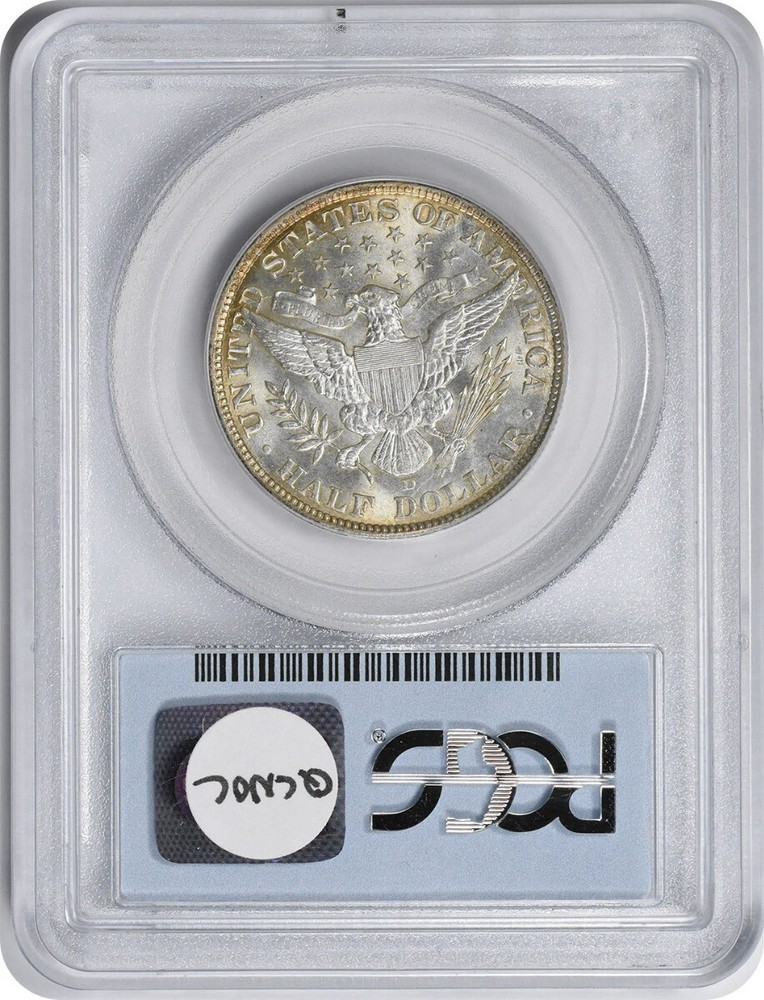 1907-D Barber Silver Half Dollar MS65 PCGS