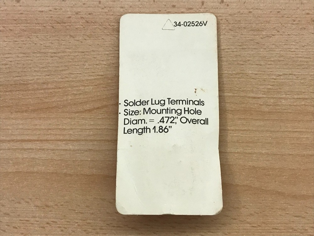 Lafayette Flat Handle Toggle Switch - NOS