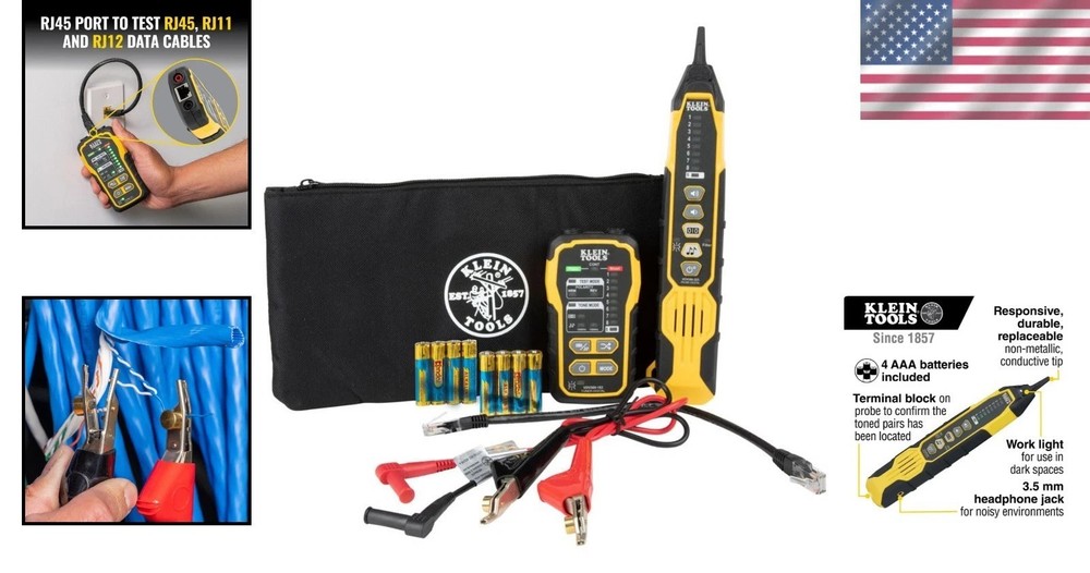920 Digital and Analog Wire Tracer with LED Testing for Data and Voice Cables