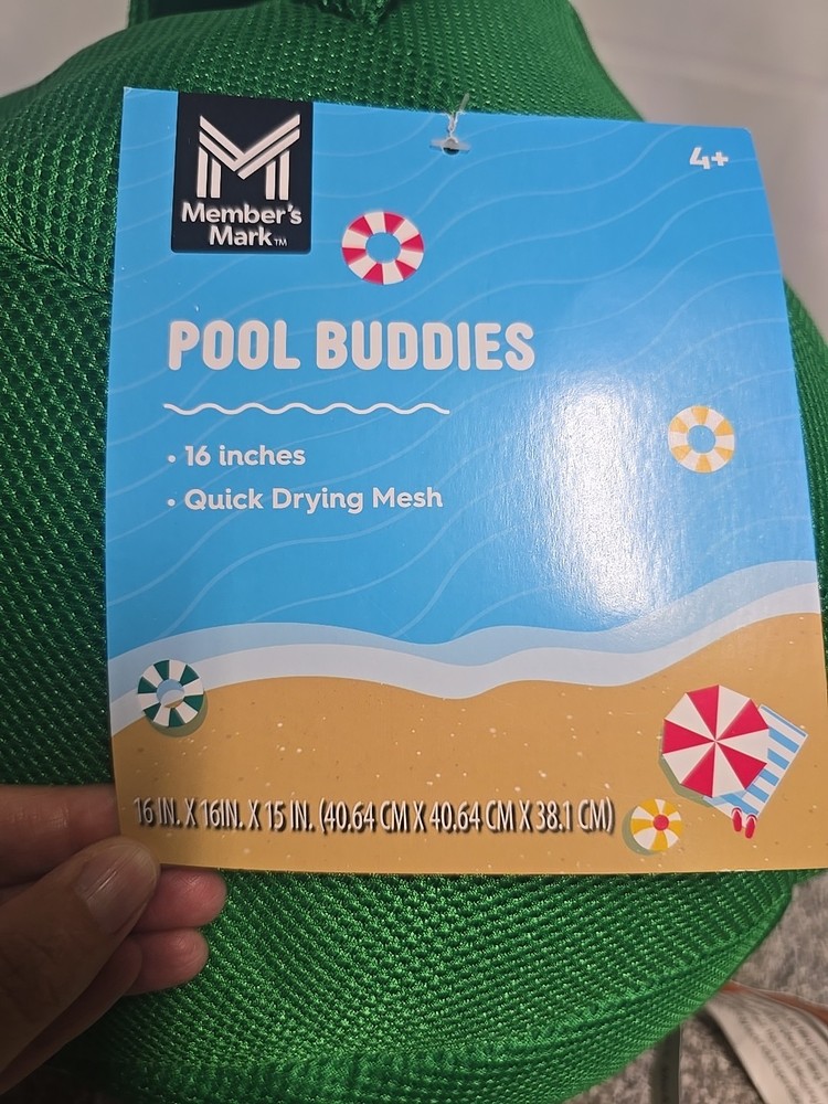 Member's Mark Mesh Pool Buddies 16" Avocado Pool Float