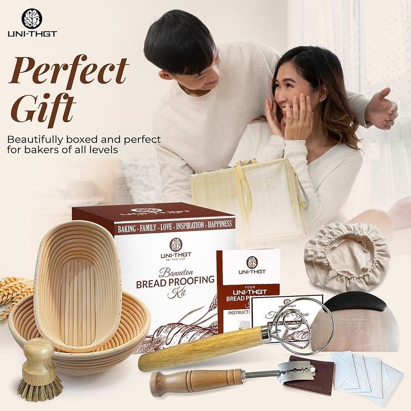 Sourdough Proofing Basket Set Rattan Baking Tools Bread Fermentation Gift New