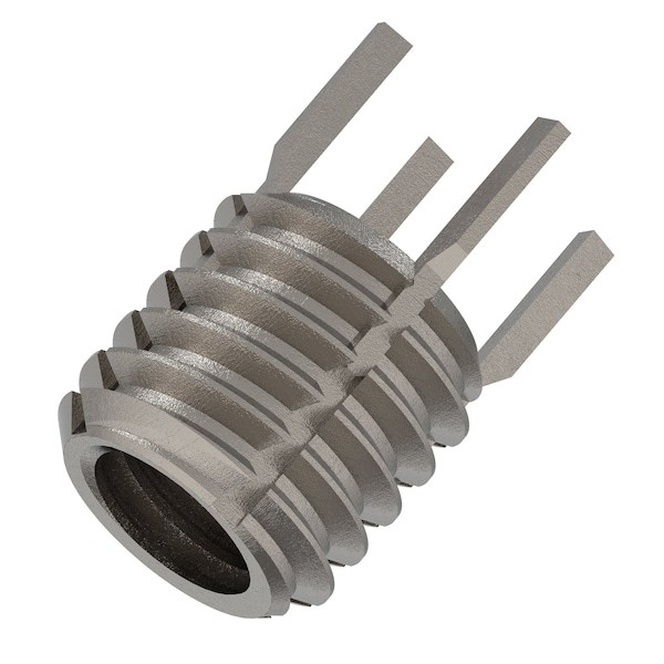 Key Locking Thread Insert, Thin Wall, 4 Keys, 5/16"-18 Int Thrd Sz, 7/16"-14