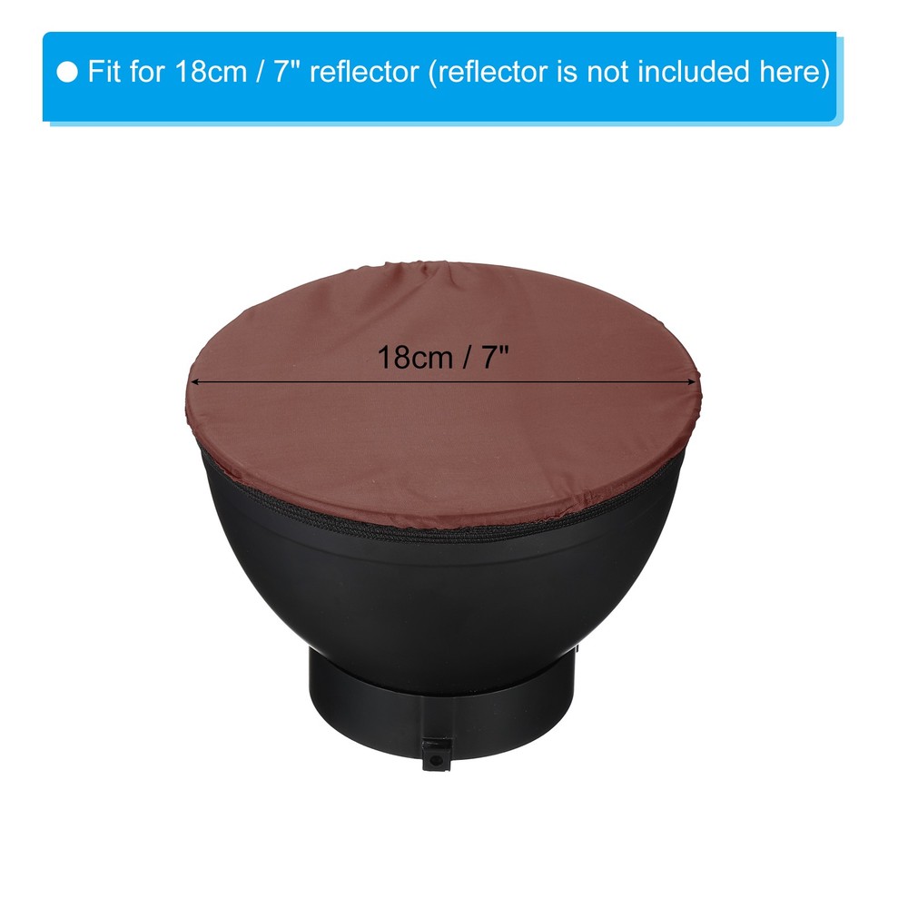 7" 18cm soft diffuser lamp cover, 4pcs fabric diffuser, brown