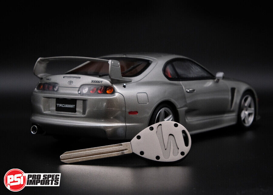 Supra Key Blank JZA80 Mk4 - Frosted Titanium Suit Toyota A80 Mkiv 2JZ, trd, oem.