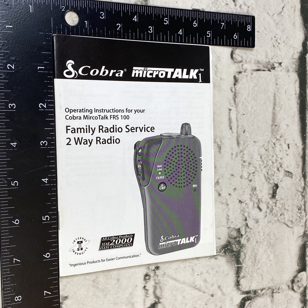 Cobra Microtalk Frs100 Owners Manual
