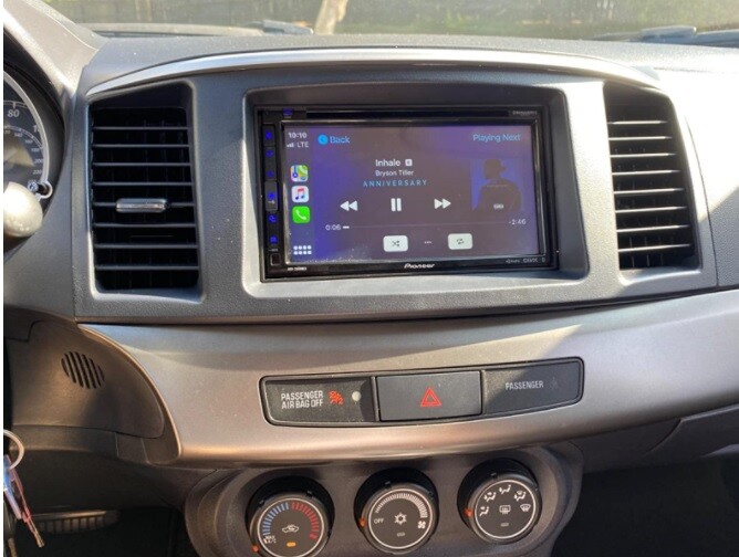 Double Single Din Dash Mount Radio Install Kit Wire Harness Plug fits Mitsubishi