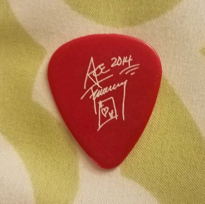 Ace Frehley The Space Invader of KISS Authentic Guitar Pick