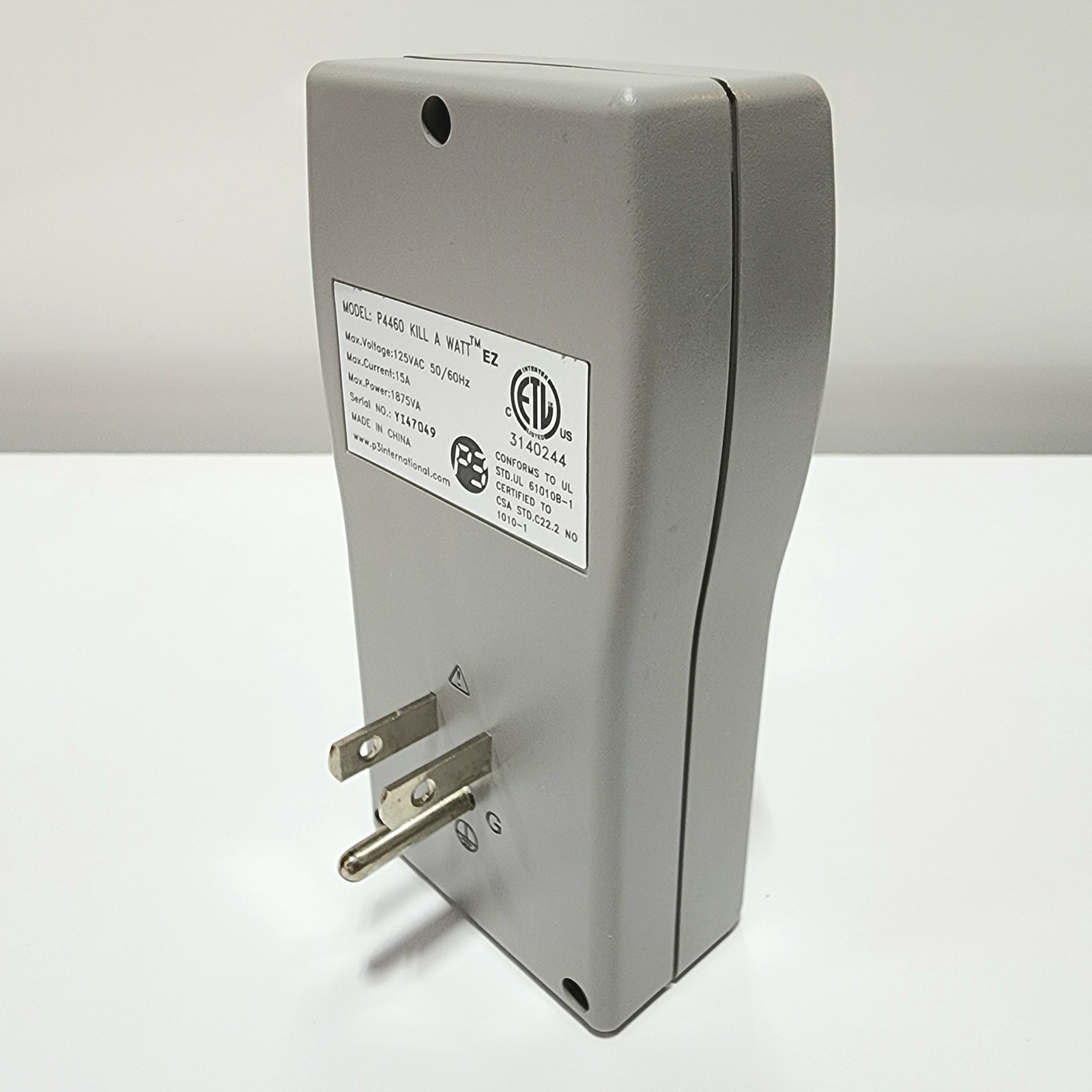 Kill A Watt EZ Electricity Usage Monitor Energy Audit P3 International P4460