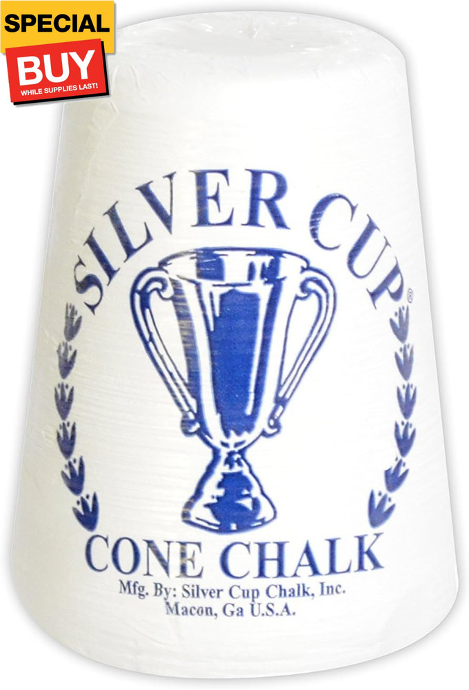 Hand Cone Chalk, White, 5.5 Tall