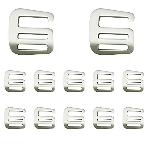 12 Pcs Metal G Hooks Webbing Buckles Strong Quick Release Buckles for Backpack