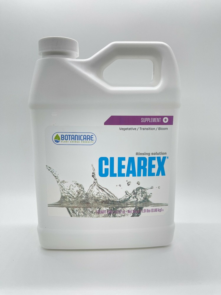 Botanicare Clearex 32 oz Quart / Gallon - salt leaching nutrient flush solution