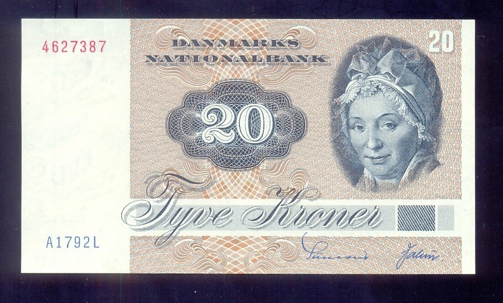 Denmark  20 Kroner 1979  Pick 49a  UNC