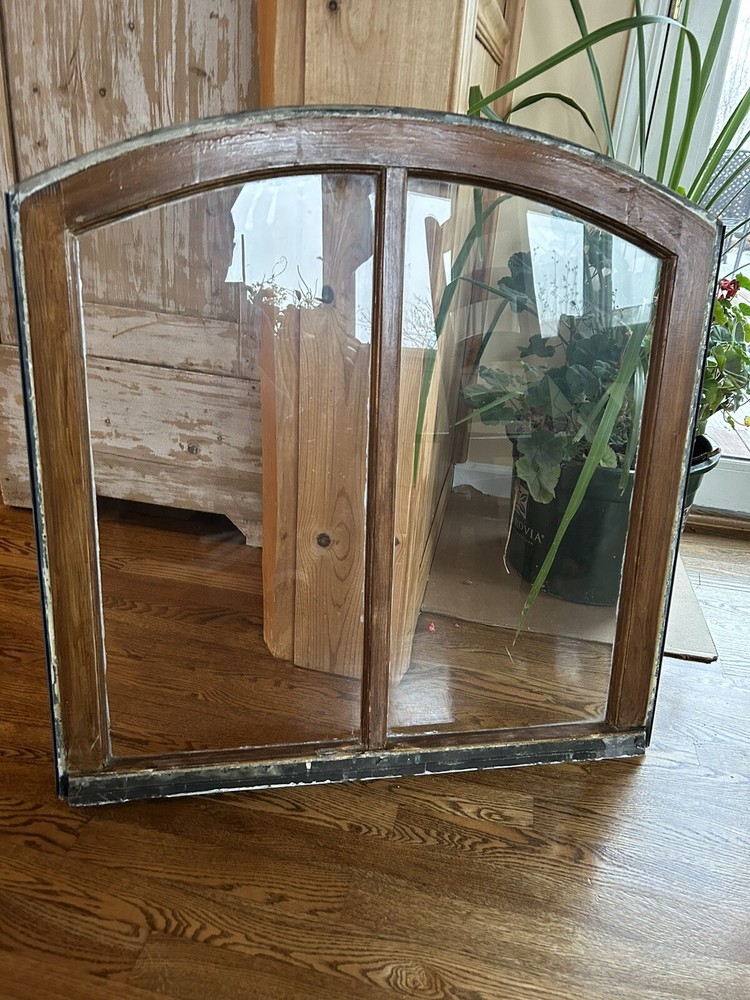 Antique Vintage Glass Window Frame