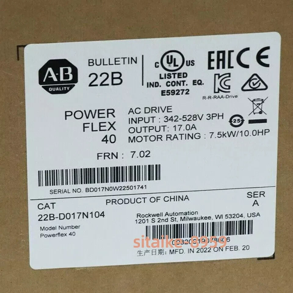 NEW 22B-D017N104 AC DRIVE