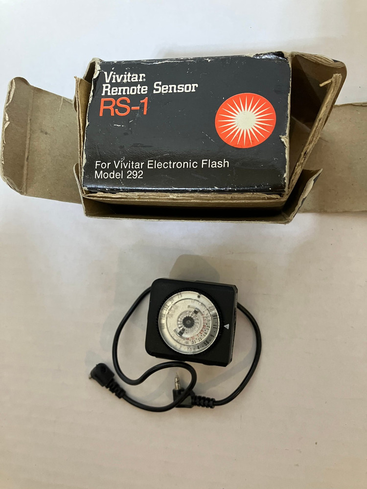 Vivitar Camera Electronic Flash, Model 292 charger case manual, & RS-1 Sensor