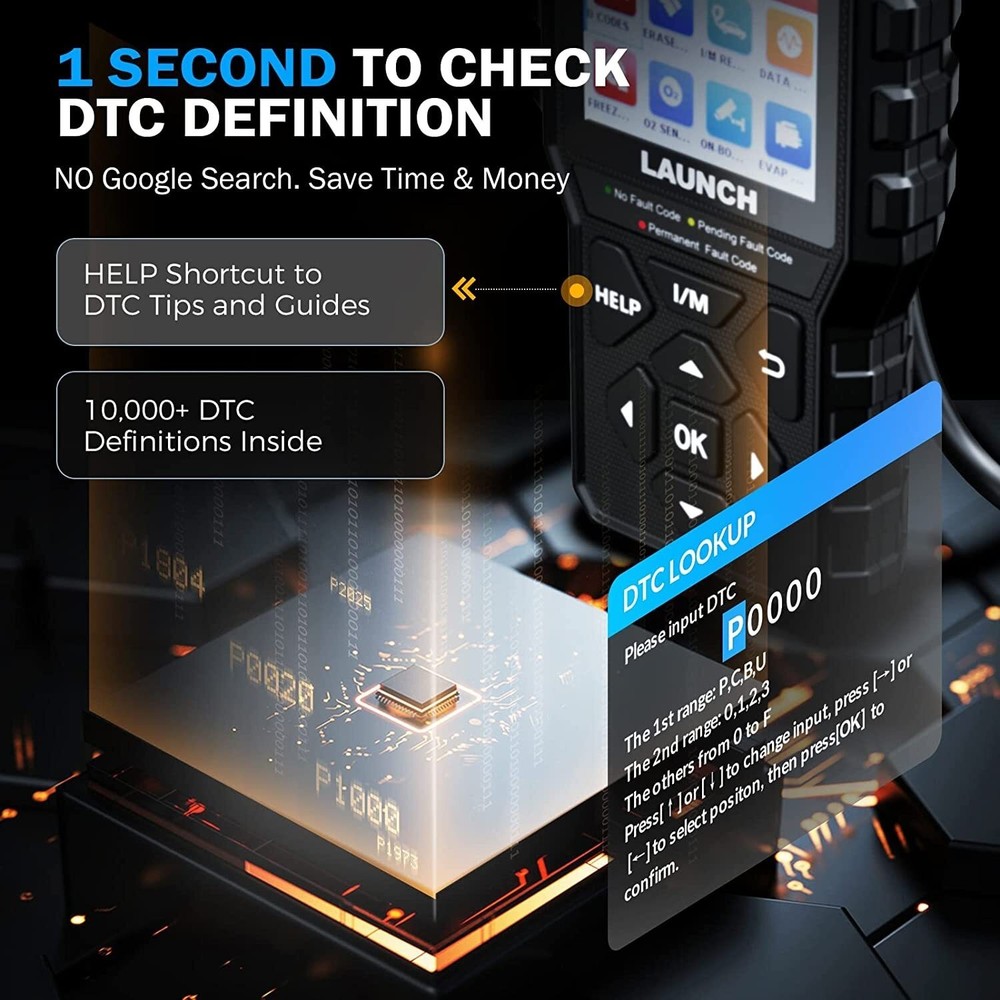 2026 LAUNCH CR529 Full OBD2 Engine Check Car Code Reader Scanner Diagnostic Tool