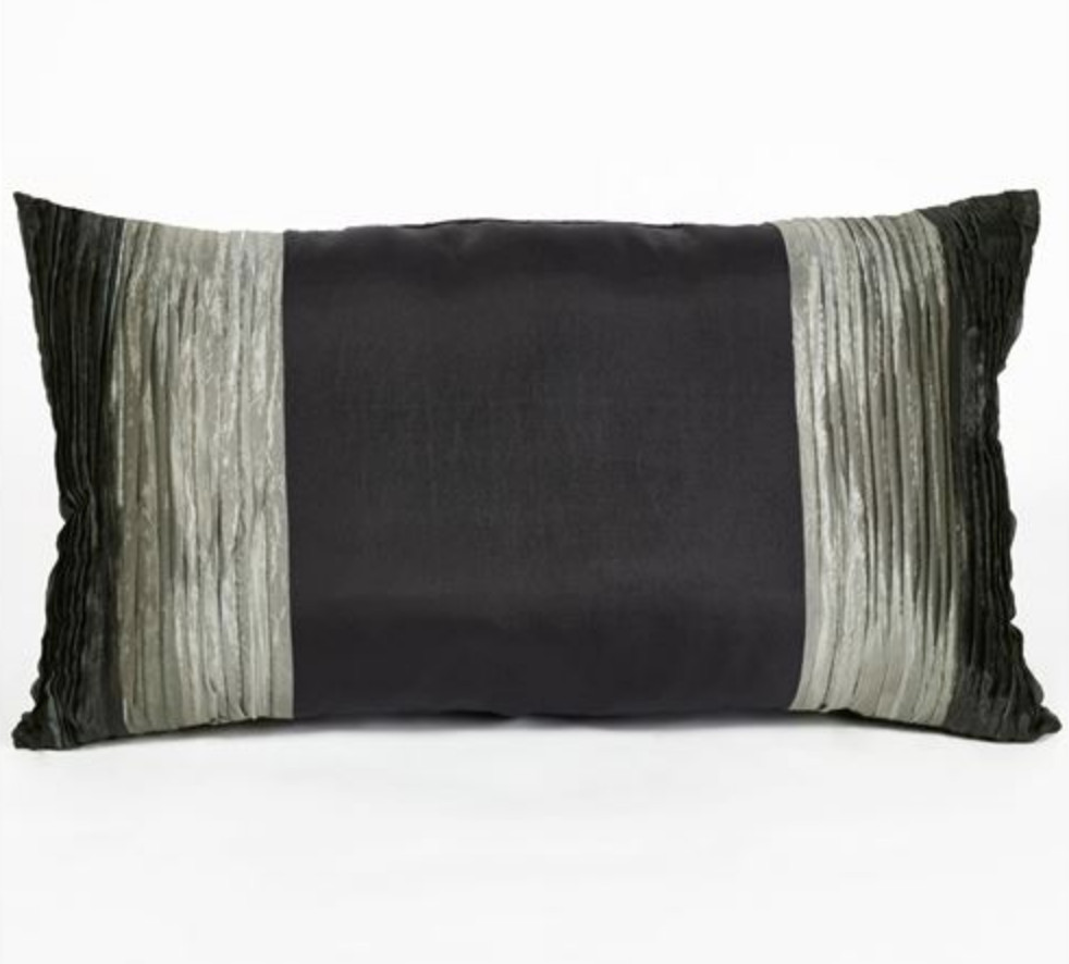 Horizons Tailored Rectangle Pillow Charcoal