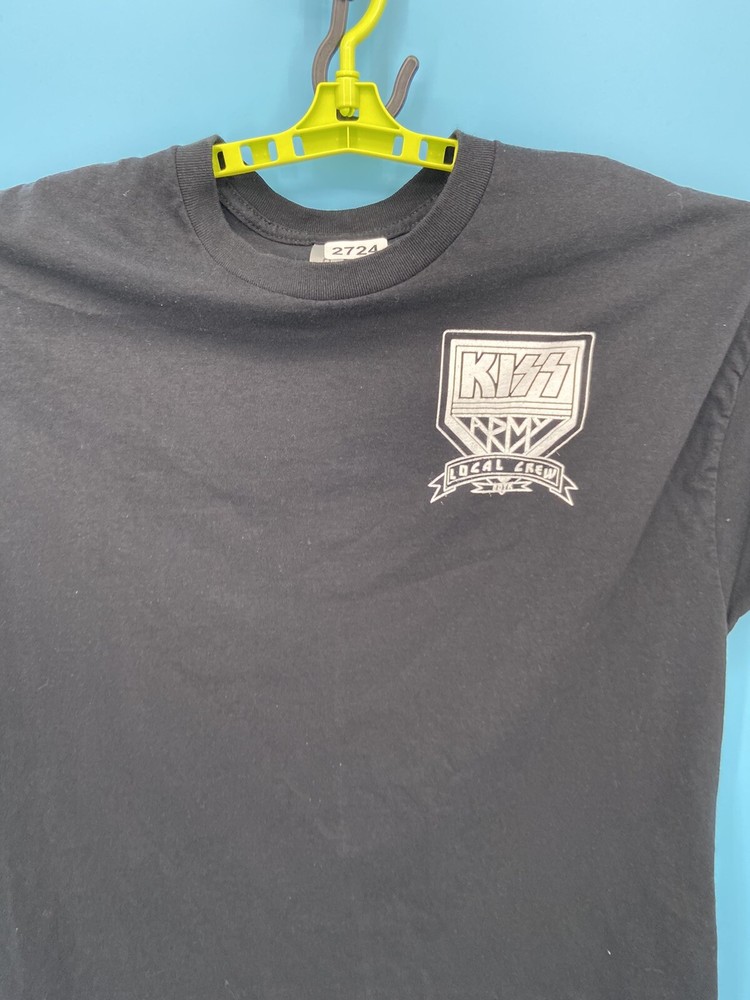 KISS T Shirt Mens XL Black Crew End Of The Road World Tour Concert Rock Band EUC