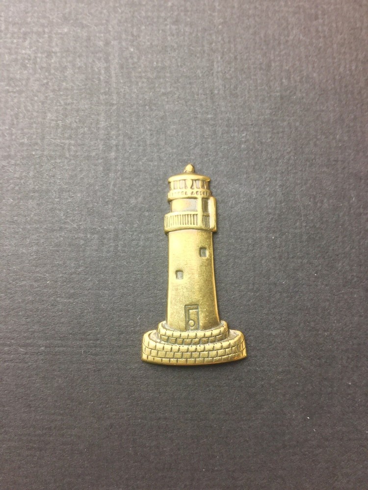 46183 4 Pc. Brass Oxidized Lighthouse Jewelry Finding