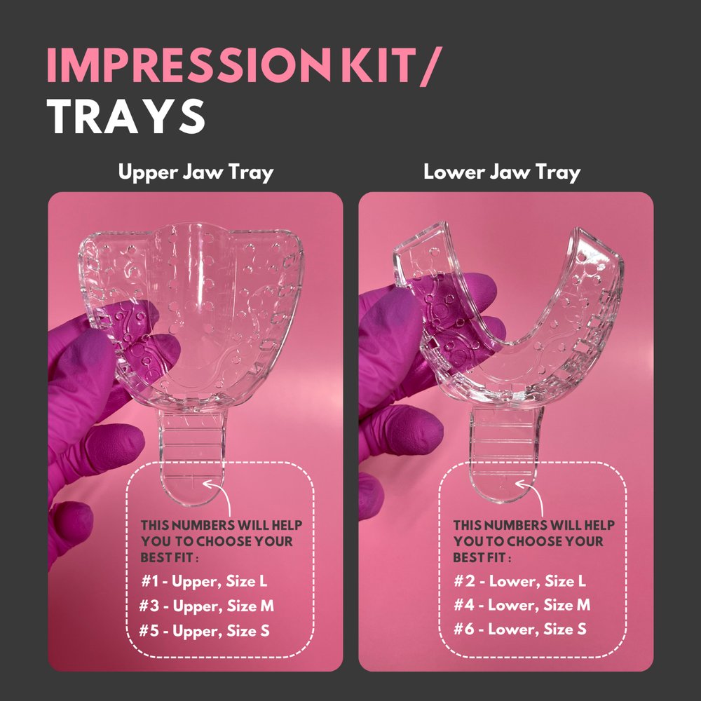 Home Impression Kit for Partial Dentures, Flippers, Removable Veneers, Retainers