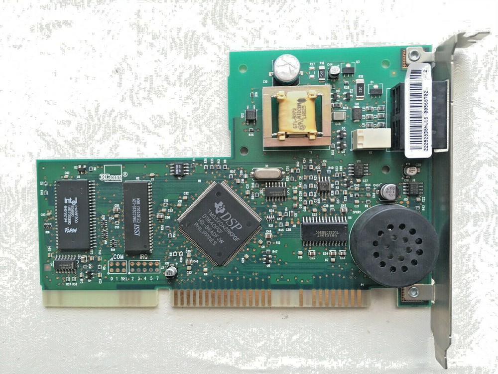 3 Com / US Robotics 0584 56k Internal ISA Card Modem - Tested, Working