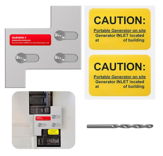 Generator Interlock Kit Compatible with General Electric GE 150 or 200 Amp Panel