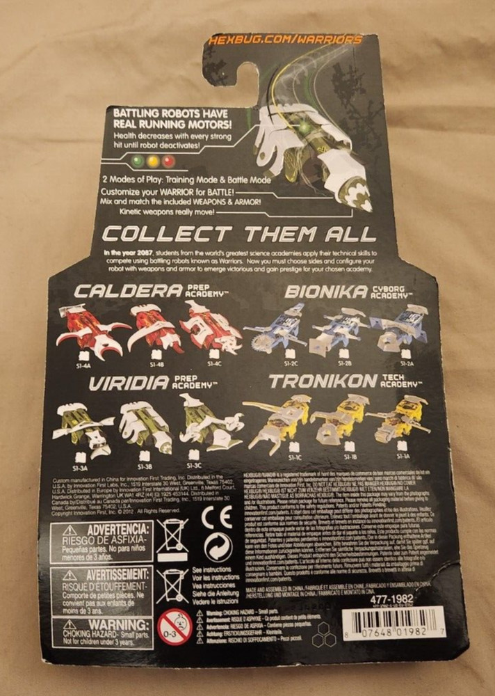 Hexbug Warriors Battling Robots Viridia Prep Academy NIB