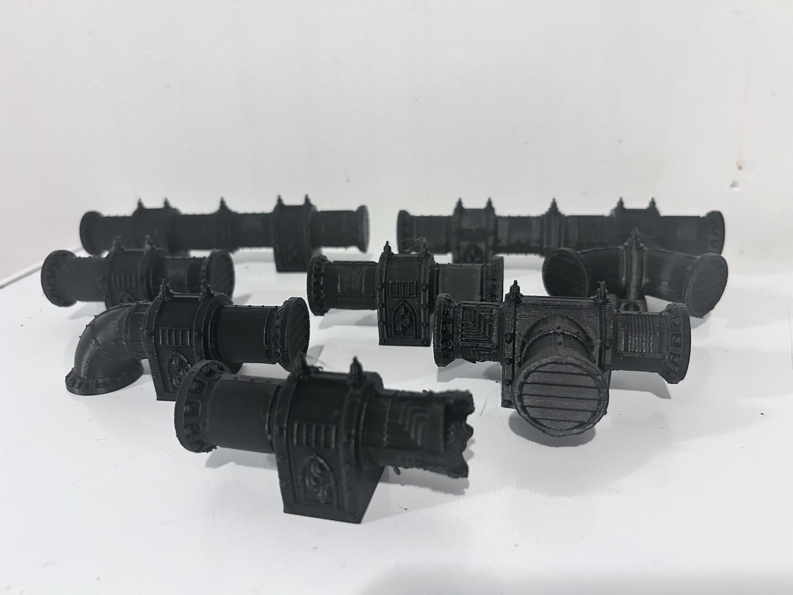 WARHAMMER 40K, NECROMUNDA, SCENERY TERRAIN FACTORY PIPE SYSTEM