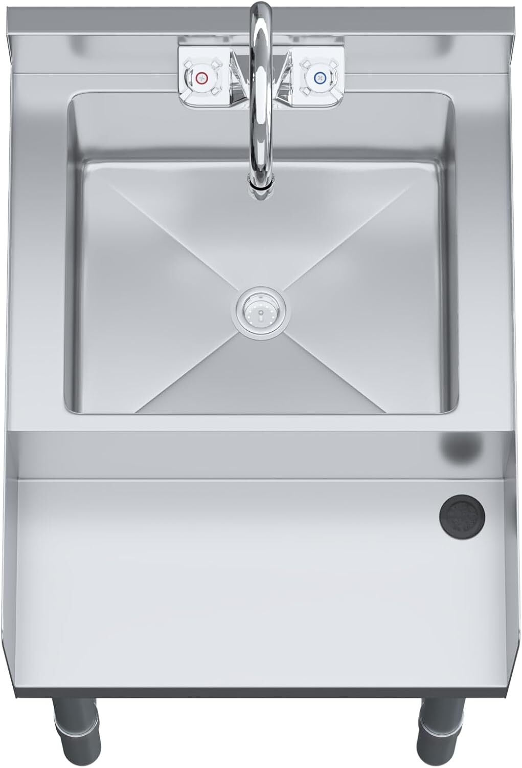 22 in. x 18 in Stainless Steel Utility Blender Station with Dump Sink and Faucet