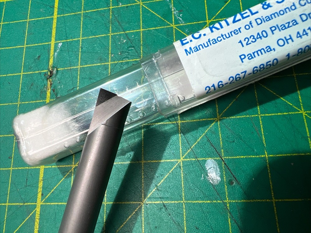 E.C. KITZEL PCD SOLID CARBIDE BORING BAR 25/64 SHANK