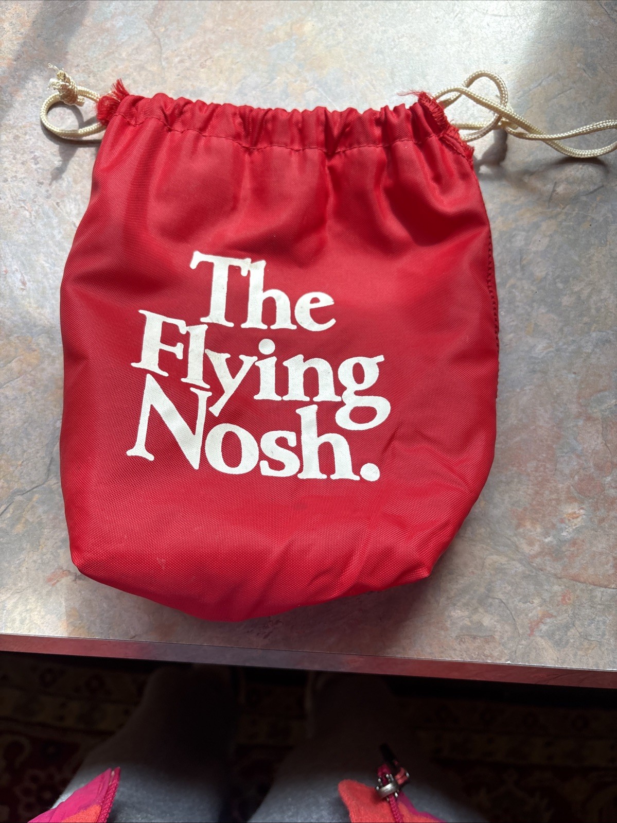 1980's The Flying Nosh New York Air Snack Bag/Pouch