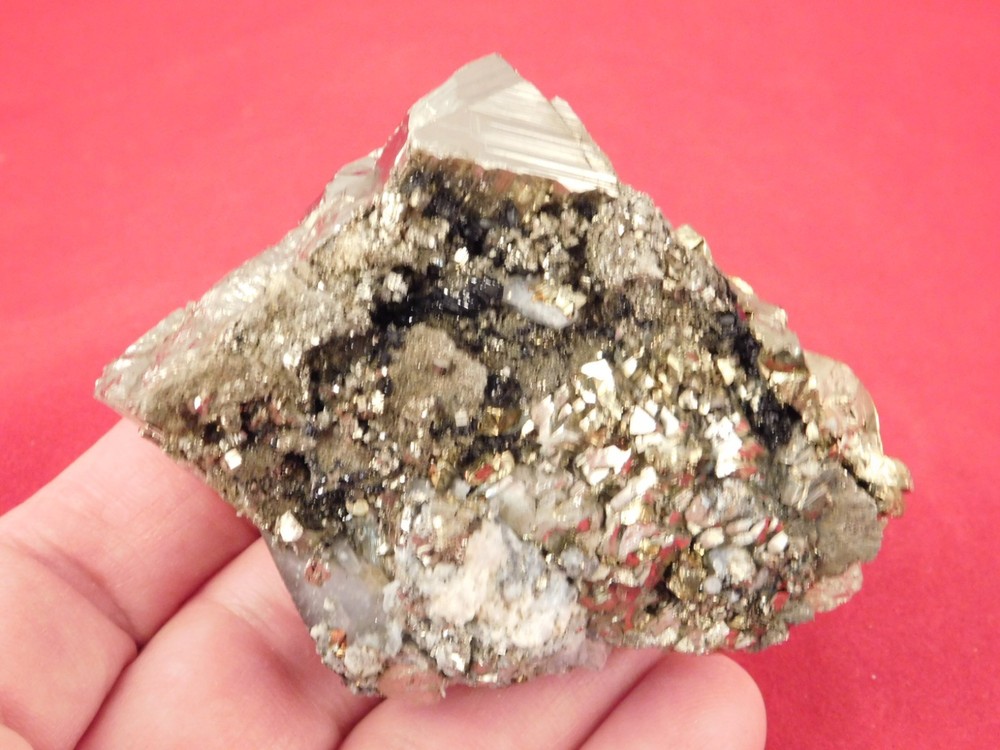 CHALCOPYRITE Cluster Nice! and 100% Natural Peru 197gr