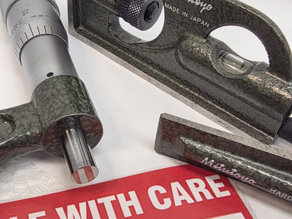 MITUTOYO TOOL SET KIT, Combination Square, Dial Caliper, Indicator, Micrometer..