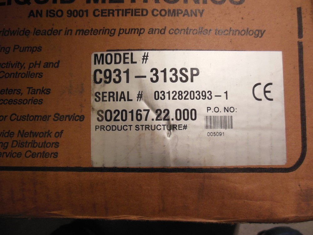 LMI Milton Roy C931-313SP microprocessor dosing pump