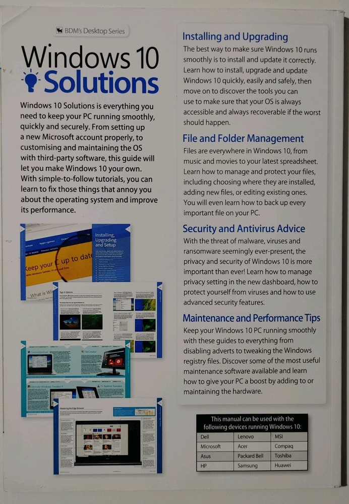 'BDM's Desktop Series: Windows 10 Solutions' Magazine/Pre-owned