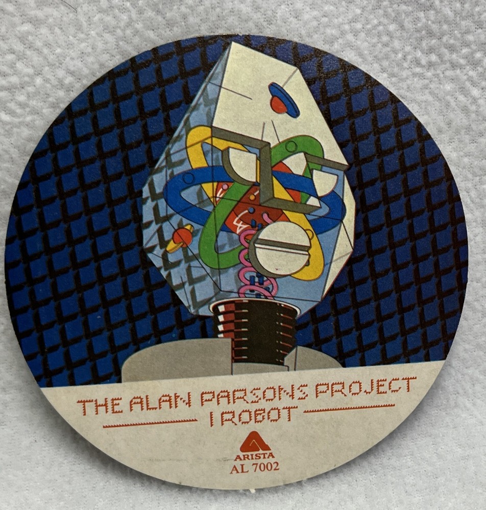 Vintage 1977 ALAN PARSONS PROJECT I Robot Promotional 4" Round Sticker