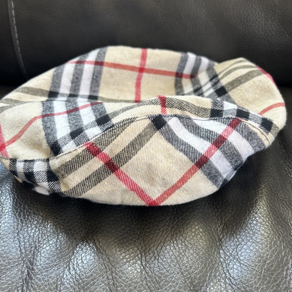 Nova Check Plaid Pattern Golfknickers Flat Cap Hat Original Collection Rare