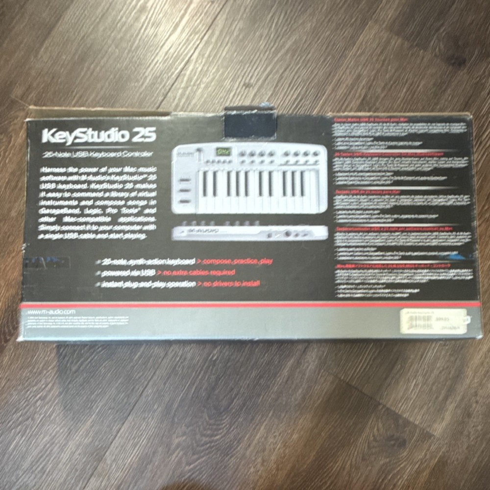 M-Audio Keystudio 25 USB Midi Controller, Used Good Condition, No Chord
