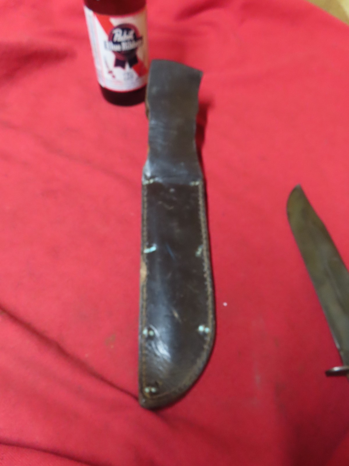 US Camillus NY, MK 2 Fighting Knife,Park'd,Scabbard,USA~GD+🤠CK3.13.26