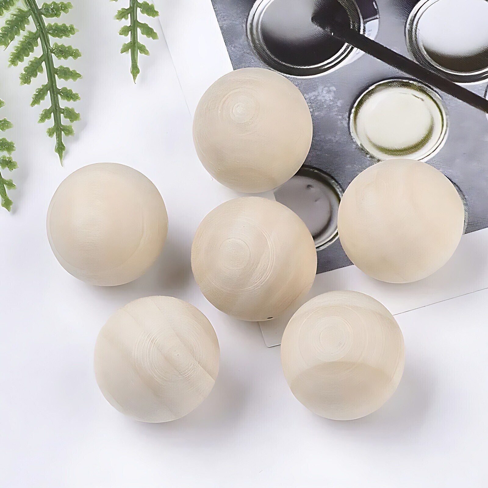 6mm 8mm 10mm to 90mm Natural Wooden Craft Wood Balls Sphere Round Craft Supplies