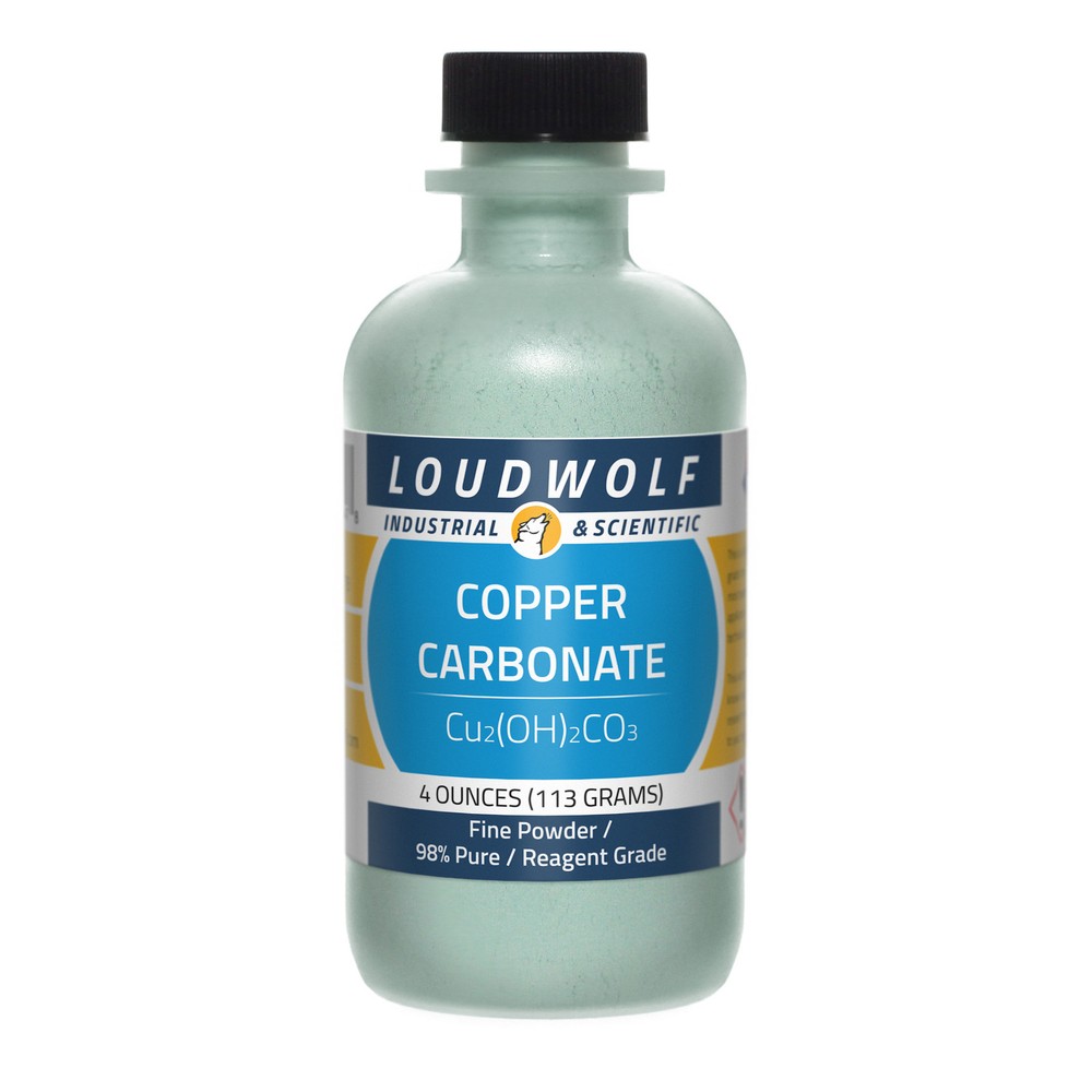 Copper Carbonate, 4oz, Reagent Grade, Sturdy Bottle SHIPS SAME DAY