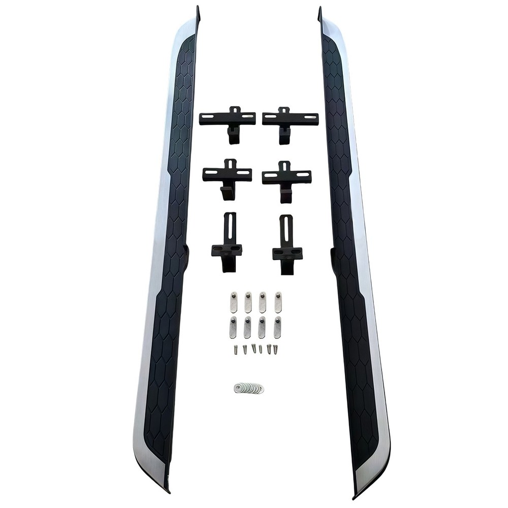 For 2017-2022 Honda CR-V CRV Running Boards Side Steps Fixed Nerf Bars Silver