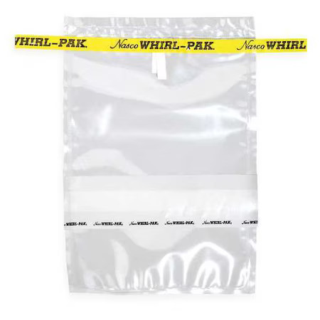Whirl-Pak B01490 Sampling Bag, Write-On, 13 Oz., Pk500