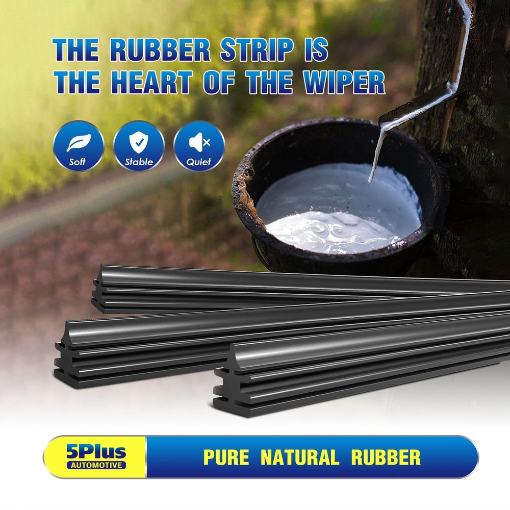 5 PLUS 22"+22" Conventional Windshield Wiper Blades Compatible with Dodge Ram...