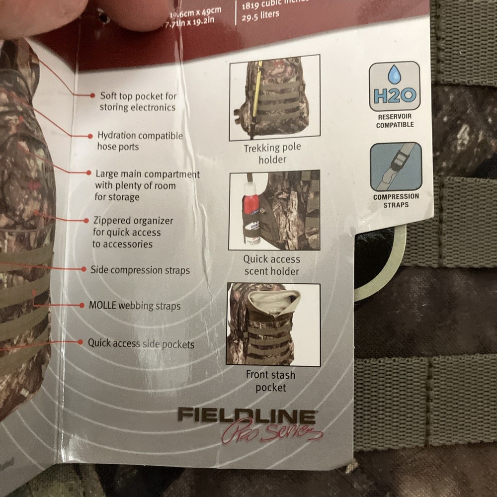 Fieldline Pro Series Pack Hunting Camo Backpack New With Tag