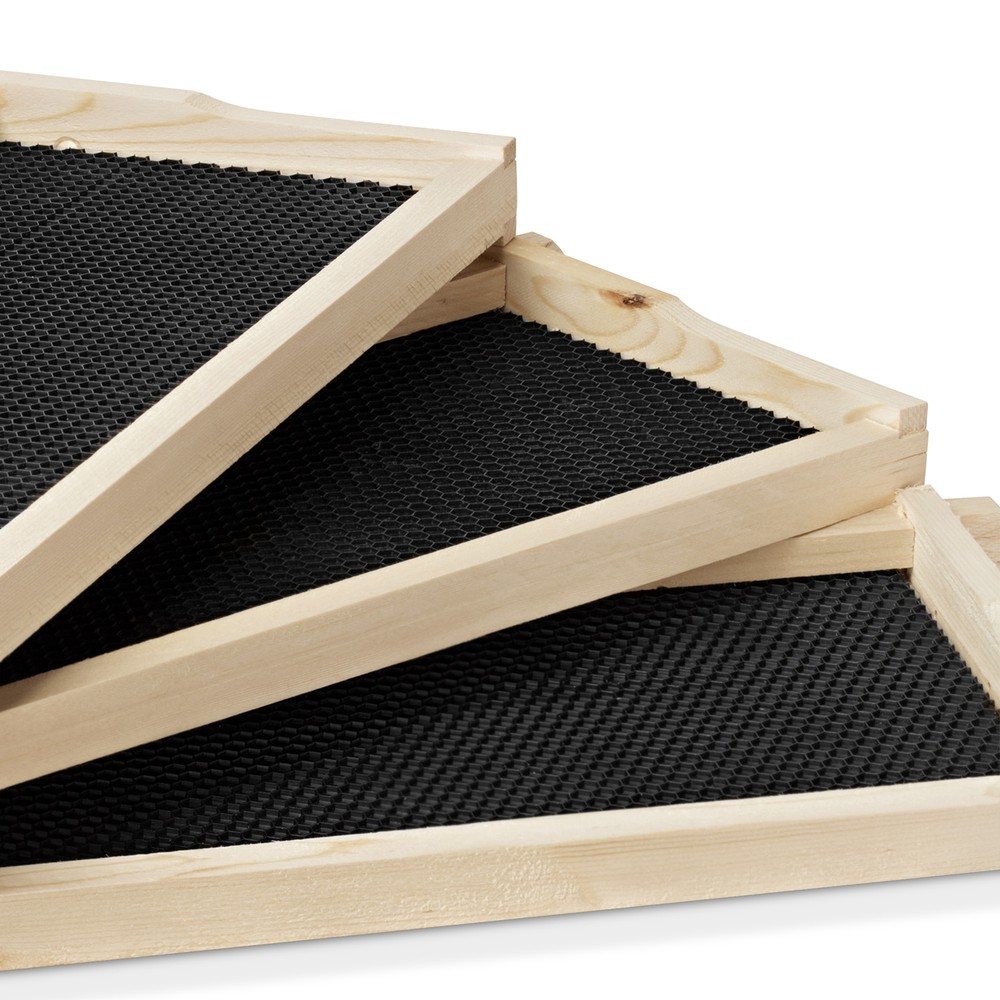 100% Beeswax Beehive 10 Frame Add-On Super, 10 Deep Frames Langstroth Beekeeping