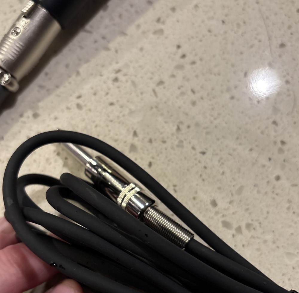Technic RP-MC4450 Dynamic Microphone Tested And Working Well W/ ITT Cannon Cable